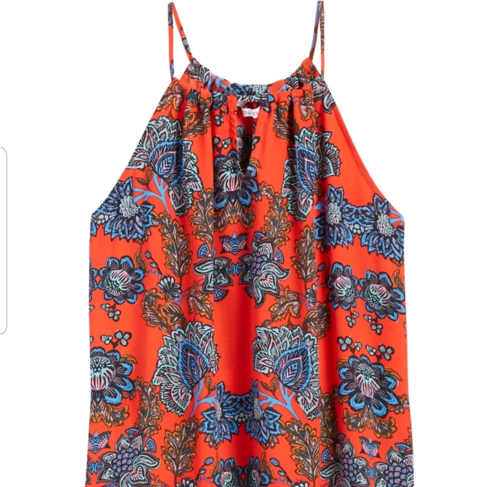 Keyhole halter blouse